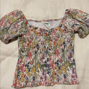 Anthropologie Floral Top